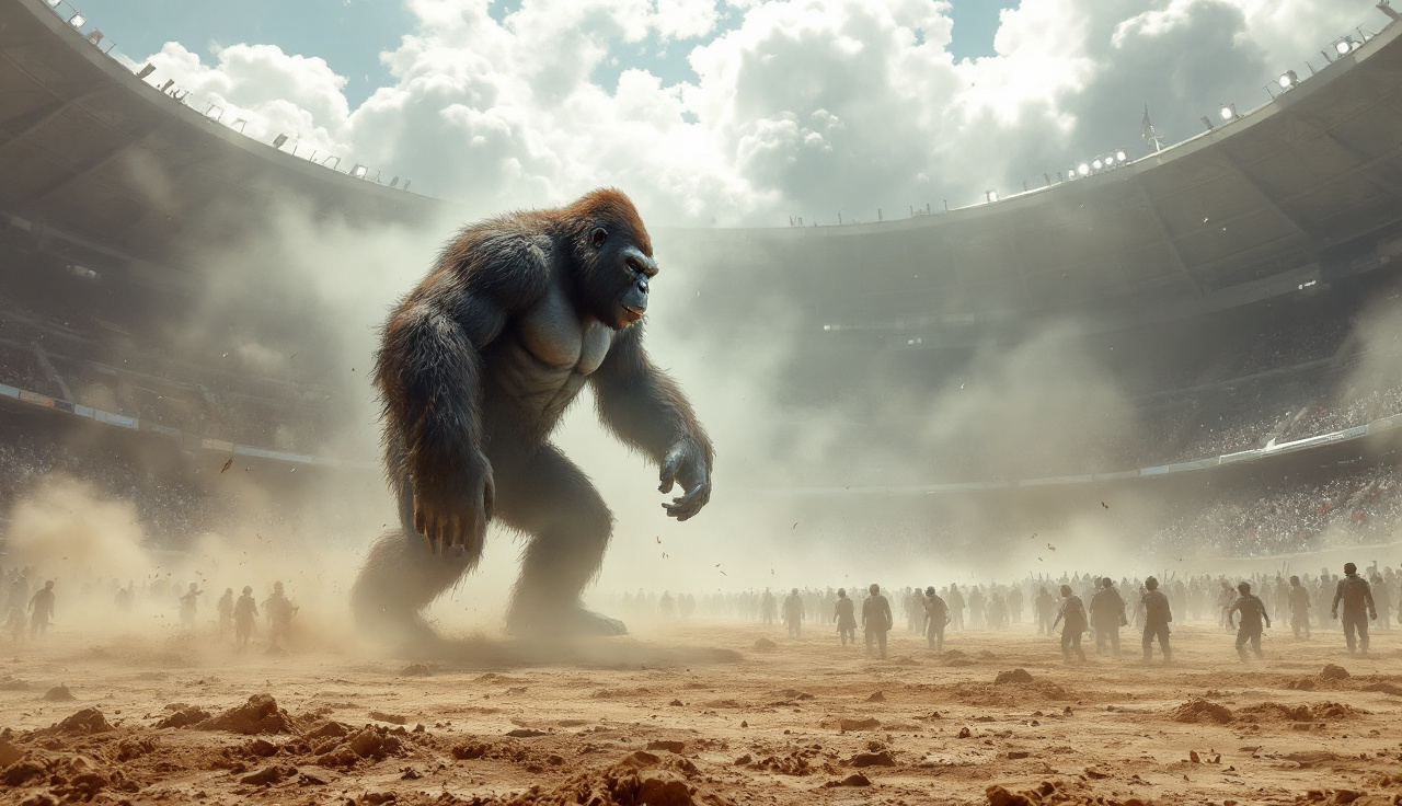 100 Men vs 1 Gorilla