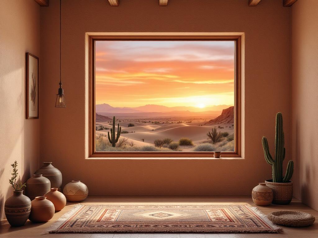 A warm, traditional Southwestern-style