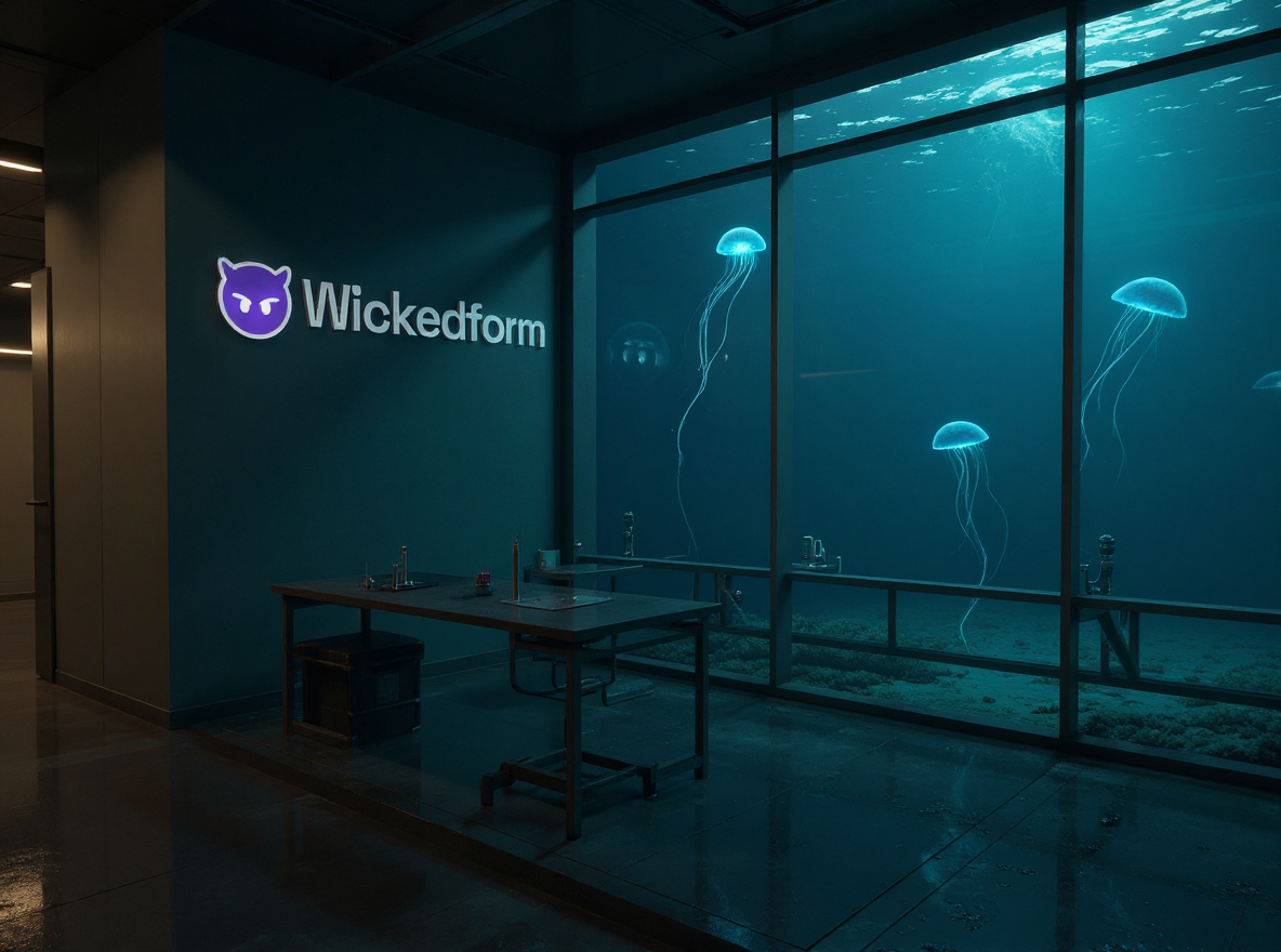 Bioluminescent Deep-Sea Research Station