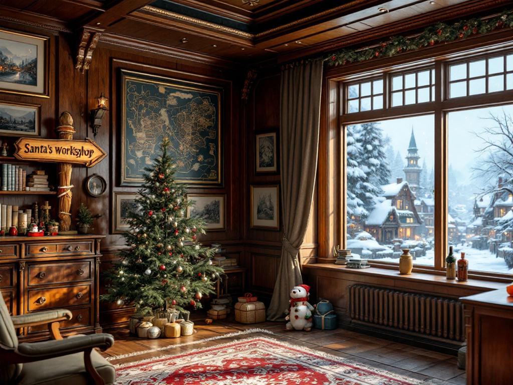 a warm, well-appointed office